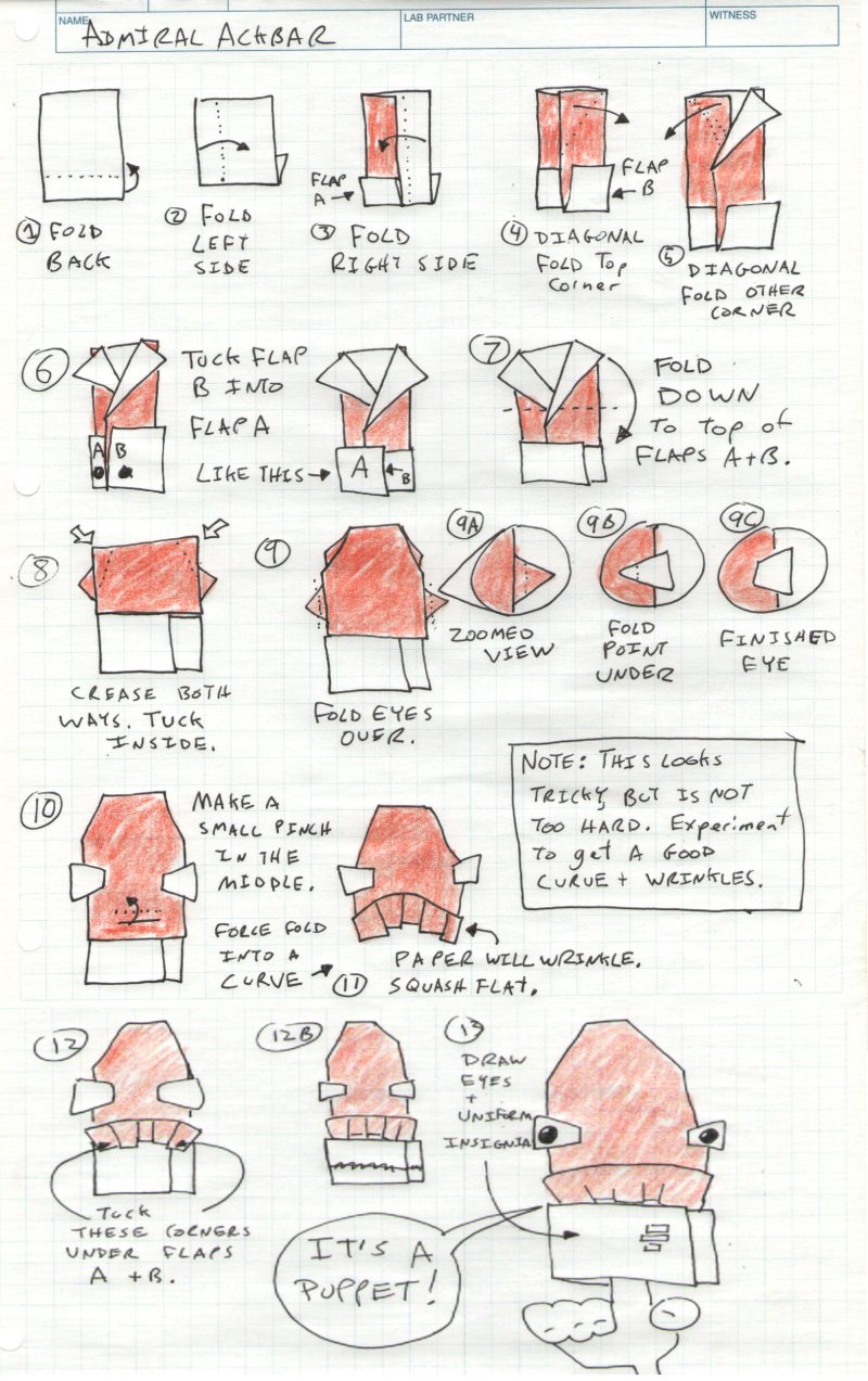 How to Fold Origami Yoda
