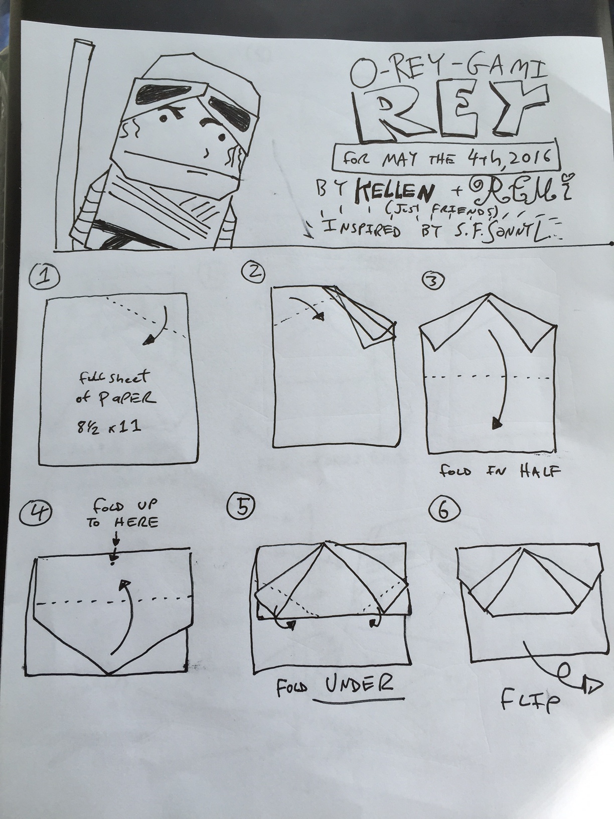 How To Fold Origami Yoda