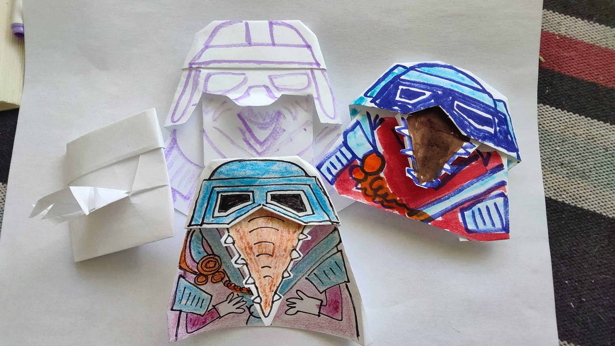 Origami Biddy Blas and Ben Q.! With video instructions!! | Origami Yoda