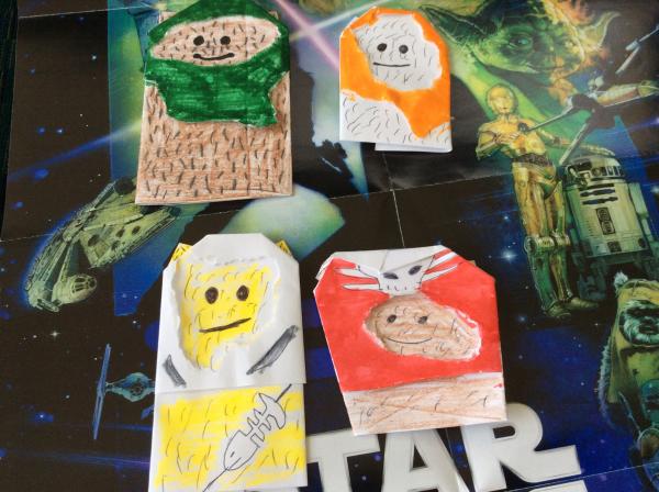 This is my Ewok collection | Origami Yoda