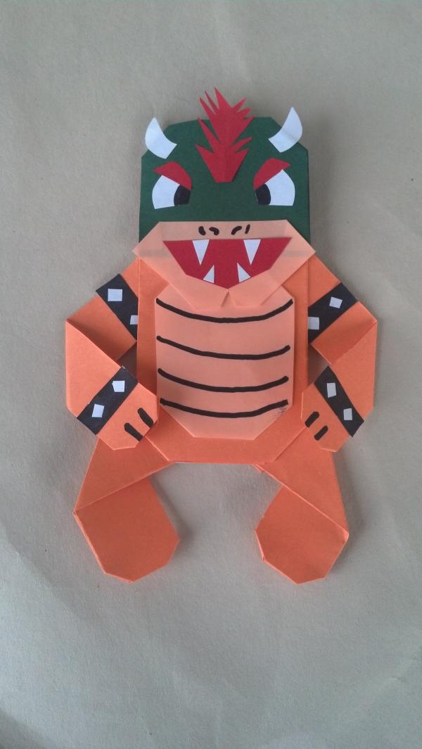Origami bowser firks origami and stuff FTW Origami Yoda