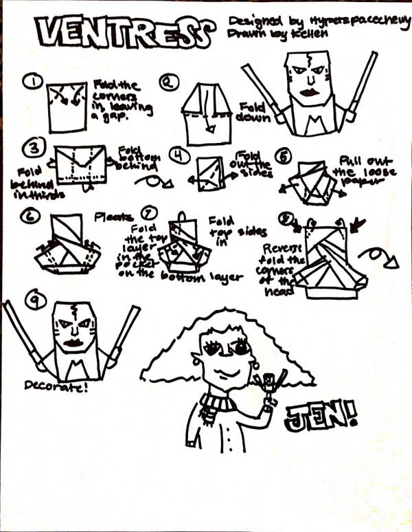 Origami Ventress Instructions Origami Yoda